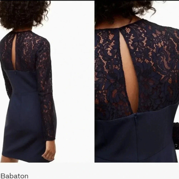 Aritzia Babaton Masaki Black Bustier Lace Mini Dress Size 2. - Picture 3 of 15